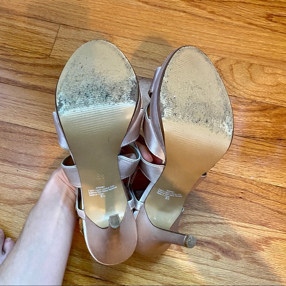 Kelly & Katie Satin Strappy Heels 8.5 - Picture 5 of 8